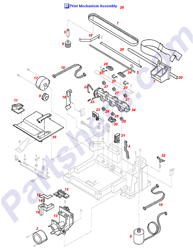 HP parts picture diagram for C4549-60035, C2164-67812-C, C2164-67809, C2164-67811, C2164-67812, C2164-67809-R, C2164-67812-R